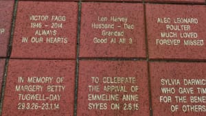 Sponsor a brick in the Valley Walk of Life